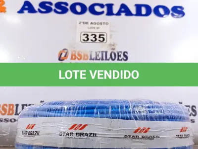 LOTE 335 - 01 CABO FLEXÍVEL DE FIO DE 100M 1X10,00MM² AZUL. (NOVO) (NO ESTADO) ATENÇÃO! FAZER A VISITAÇÃO ANTES DE ARREMATAR, NÃO SABEMOS SE FUNCIONA. LEILÃO NÃO TEM GARANTIA E NEM DEVOLUÇÃO, SUJEITO A POSSÍVEIS AVARIAS VISÍVEIS/OCULTAS E/OU AUSÊNCIA DE COMPONENTES.