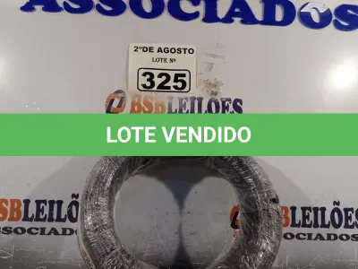LOTE 325 - 01 CABO FLEXÍVEL DE FIO DE 100M 1X,2,50MM² PRETO. (NOVO) (NO ESTADO) ATENÇÃO! FAZER A VISITAÇÃO ANTES DE ARREMATAR, NÃO SABEMOS SE FUNCIONA. LEILÃO NÃO TEM GARANTIA E NEM DEVOLUÇÃO, SUJEITO A POSSÍVEIS AVARIAS VISÍVEIS/OCULTAS E/OU AUSÊNCIA DE COMPONENTES.