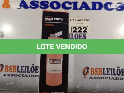 LOTE 222 - 01 GARRAFA TÉRMICA DE 800ML. (NOVO) (NO ESTADO) ATENÇÃO! FAZER A VISITAÇÃO ANTES DE ARREMATAR, NÃO SABEMOS SE FUNCIONA. LEILÃO NÃO TEM GARANTIA E NEM DEVOLUÇÃO, SUJEITO A POSSÍVEIS AVARIAS VISÍVEIS/OCULTAS E/OU AUSÊNCIA DE COMPONENTES.