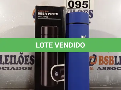 LOTE 095 - 01 GARRAFA TÉRMICA DIGITAL. (NOVO) (NO ESTADO) ATENÇÃO! FAZER A VISITAÇÃO ANTES DE ARREMATAR, NÃO SABEMOS SE FUNCIONA. LEILÃO NÃO TEM GARANTIA E NEM DEVOLUÇÃO, SUJEITO A POSSÍVEIS AVARIAS VISÍVEIS/OCULTAS E/OU AUSÊNCIA DE COMPONENTES.