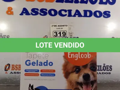 LOTE 319 - 01 TAPETE GELADO PARA REFRESCÂNCIA DE PET 50X65CM. (NOVO) (NO ESTADO) ATENÇÃO! FAZER A VISITAÇÃO ANTES DE ARREMATAR, NÃO SABEMOS SE FUNCIONA. LEILÃO NÃO TEM GARANTIA E NEM DEVOLUÇÃO, SUJEITO A POSSÍVEIS AVARIAS VISÍVEIS/OCULTAS E/OU AUSÊNCIA DE COMPONENTES.