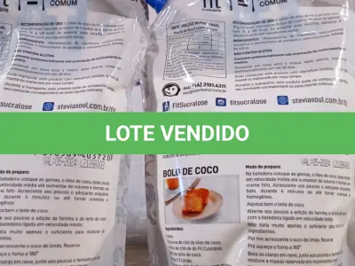 LOTE 256 - 02 PACOTES DE SUCRALOSE 400G ZERO GLÚTEN, LACTOSE E SÓDIO. (NOVO) (NO ESTADO) ATENÇÃO! FAZER A VISITAÇÃO ANTES DE ARREMATAR, NÃO SABEMOS SE FUNCIONA. LEILÃO NÃO TEM GARANTIA E NEM DEVOLUÇÃO, SUJEITO A POSSÍVEIS AVARIAS VISÍVEIS/OCULTAS E/OU AUSÊNCIA DE COMPONENTES.