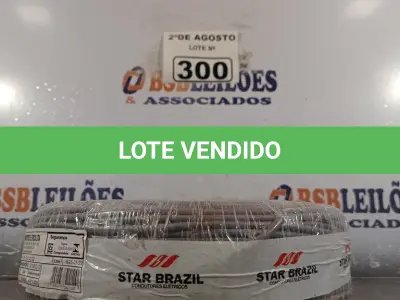 LOTE 300 - 01 CABO FLEXÍVEL DE FIO DE 100M 1X4,00MM² CINZA. (NOVO) (NO ESTADO) ATENÇÃO! FAZER A VISITAÇÃO ANTES DE ARREMATAR, NÃO SABEMOS SE FUNCIONA. LEILÃO NÃO TEM GARANTIA E NEM DEVOLUÇÃO, SUJEITO A POSSÍVEIS AVARIAS VISÍVEIS/OCULTAS E/OU AUSÊNCIA DE COMPONENTES.