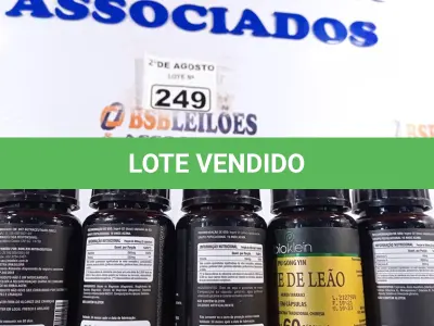 LOTE 249 - 01 LOTE COM 05 SUPLEMENTOS BIOKLEIN. (NOVO) (NO ESTADO) ATENÇÃO! FAZER A VISITAÇÃO ANTES DE ARREMATAR, NÃO SABEMOS SE FUNCIONA. LEILÃO NÃO TEM GARANTIA E NEM DEVOLUÇÃO, SUJEITO A POSSÍVEIS AVARIAS VISÍVEIS/OCULTAS E/OU AUSÊNCIA DE COMPONENTES.