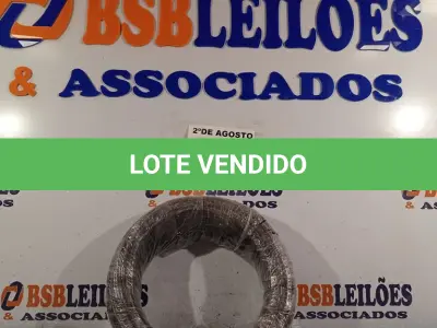 LOTE 345 - 01 CABO FLEXÍVEL DE FIO DE 100M 1X2,50MM² PRETO. (NOVO) (NO ESTADO) ATENÇÃO! FAZER A VISITAÇÃO ANTES DE ARREMATAR, NÃO SABEMOS SE FUNCIONA. LEILÃO NÃO TEM GARANTIA E NEM DEVOLUÇÃO, SUJEITO A POSSÍVEIS AVARIAS VISÍVEIS/OCULTAS E/OU AUSÊNCIA DE COMPONENTES.