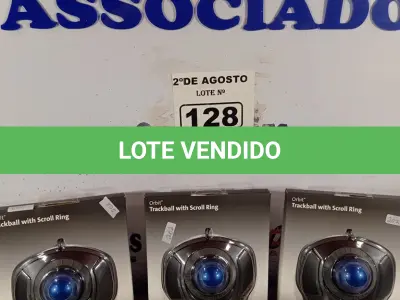 LOTE 128 - 03 TRACKBALL USB. (NO ESTADO) ATENÇÃO! FAZER A VISITAÇÃO ANTES DE ARREMATAR, NÃO SABEMOS SE FUNCIONA. LEILÃO NÃO TEM GARANTIA E NEM DEVOLUÇÃO, SUJEITO A POSSÍVEIS AVARIAS VISÍVEIS/OCULTAS E/OU AUSÊNCIA DE COMPONENTES.