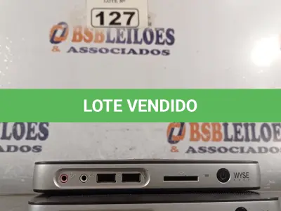 LOTE 127 - 02 TERMINAIS MINI PC WYSE. (NO ESTADO) ATENÇÃO! FAZER A VISITAÇÃO ANTES DE ARREMATAR, NÃO SABEMOS SE FUNCIONA. LEILÃO NÃO TEM GARANTIA E NEM DEVOLUÇÃO, SUJEITO A POSSÍVEIS AVARIAS VISÍVEIS/OCULTAS E/OU AUSÊNCIA DE COMPONENTES.