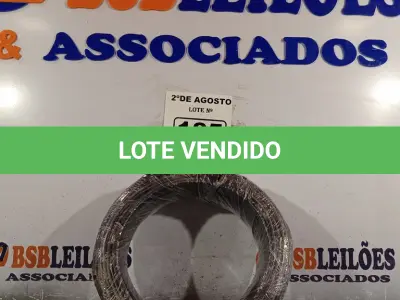 LOTE 185 - 01 CABO FLEXÍVEL DE FIO DE100M 1X2,50MM² PRETO. (NOVO) (NO ESTADO) ATENÇÃO! FAZER A VISITAÇÃO ANTES DE ARREMATAR, NÃO SABEMOS SE FUNCIONA. LEILÃO NÃO TEM GARANTIA E NEM DEVOLUÇÃO, SUJEITO A POSSÍVEIS AVARIAS VISÍVEIS/OCULTAS E/OU AUSÊNCIA DE COMPONENTES.