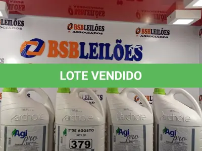 LOTE 379 - 20 LITROS DE AGI PARA O RESTAURADOR DE BRILHO. (NO ESTADO) ATENÇÃO! FAZER A VISITAÇÃO ANTES DE ARREMATAR, NÃO SABEMOS SE FUNCIONA. LEILÃO NÃO TEM GARANTIA E NEM DEVOLUÇÃO, SUJEITO A POSSÍVEIS AVARIAS VISÍVEIS/OCULTAS E/OU AUSÊNCIA DE COMPONENTES.
