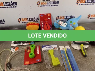 LOTE 299 - 01 LOTE COM VÁRIOS BRINQUEDOS PARA PET. (NOVO) (NO ESTADO) ATENÇÃO! FAZER A VISITAÇÃO ANTES DE ARREMATAR, NÃO SABEMOS SE FUNCIONA. LEILÃO NÃO TEM GARANTIA E NEM DEVOLUÇÃO, SUJEITO A POSSÍVEIS AVARIAS VISÍVEIS/OCULTAS E/OU AUSÊNCIA DE COMPONENTES.