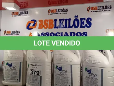 LOTE 379 - 20 LITROS DE AGI PARA O RESTAURADOR DE BRILHO. (NO ESTADO) ATENÇÃO! FAZER A VISITAÇÃO ANTES DE ARREMATAR, NÃO SABEMOS SE FUNCIONA. LEILÃO NÃO TEM GARANTIA E NEM DEVOLUÇÃO, SUJEITO A POSSÍVEIS AVARIAS VISÍVEIS/OCULTAS E/OU AUSÊNCIA DE COMPONENTES.