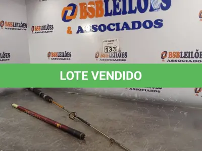 LOTE 133 - 02 VARAS DE PESCA SENDO 01 TELESCÓPICA. (NO ESTADO) ATENÇÃO! FAZER A VISITAÇÃO ANTES DE ARREMATAR, NÃO SABEMOS SE FUNCIONA. LEILÃO NÃO TEM GARANTIA E NEM DEVOLUÇÃO, SUJEITO A POSSÍVEIS AVARIAS VISÍVEIS/OCULTAS E/OU AUSÊNCIA DE COMPONENTES.