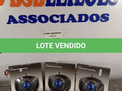 LOTE 119 - 03 TRACKBALL USB. (NO ESTADO) ATENÇÃO! FAZER A VISITAÇÃO ANTES DE ARREMATAR, NÃO SABEMOS SE FUNCIONA. LEILÃO NÃO TEM GARANTIA E NEM DEVOLUÇÃO, SUJEITO A POSSÍVEIS AVARIAS VISÍVEIS/OCULTAS E/OU AUSÊNCIA DE COMPONENTES.