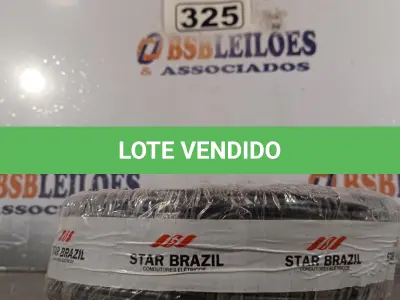 LOTE 325 - 01 CABO FLEXÍVEL DE FIO DE 100M 1X,2,50MM² PRETO. (NOVO) (NO ESTADO) ATENÇÃO! FAZER A VISITAÇÃO ANTES DE ARREMATAR, NÃO SABEMOS SE FUNCIONA. LEILÃO NÃO TEM GARANTIA E NEM DEVOLUÇÃO, SUJEITO A POSSÍVEIS AVARIAS VISÍVEIS/OCULTAS E/OU AUSÊNCIA DE COMPONENTES.