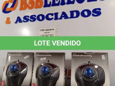 LOTE 091 - 03 TRACKBALL USB. (NO ESTADO) ATENÇÃO! FAZER A VISITAÇÃO ANTES DE ARREMATAR, NÃO SABEMOS SE FUNCIONA. LEILÃO NÃO TEM GARANTIA E NEM DEVOLUÇÃO, SUJEITO A POSSÍVEIS AVARIAS VISÍVEIS/OCULTAS E/OU AUSÊNCIA DE COMPONENTES.