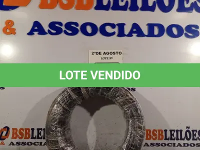 LOTE 170 - 01 CABO FLEXÍVEL DE FIO DE100M 1X4,00MM² NA COR PRETO. (NOVO) (NO ESTADO) ATENÇÃO! FAZER A VISITAÇÃO ANTES DE ARREMATAR, NÃO SABEMOS SE FUNCIONA. LEILÃO NÃO TEM GARANTIA E NEM DEVOLUÇÃO, SUJEITO A POSSÍVEIS AVARIAS VISÍVEIS/OCULTAS E/OU AUSÊNCIA DE COMPONENTES.