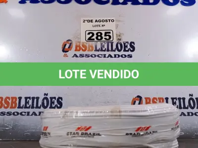 LOTE 285 - 01 CABO FLEXÍVEL DE FIO DE 100M 1X2,50MM² BRANCO. (NOVO) (NO ESTADO) ATENÇÃO! FAZER A VISITAÇÃO ANTES DE ARREMATAR, NÃO SABEMOS SE FUNCIONA. LEILÃO NÃO TEM GARANTIA E NEM DEVOLUÇÃO, SUJEITO A POSSÍVEIS AVARIAS VISÍVEIS/OCULTAS E/OU AUSÊNCIA DE COMPONENTES.