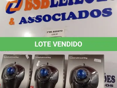 LOTE 128 - 03 TRACKBALL USB. (NO ESTADO) ATENÇÃO! FAZER A VISITAÇÃO ANTES DE ARREMATAR, NÃO SABEMOS SE FUNCIONA. LEILÃO NÃO TEM GARANTIA E NEM DEVOLUÇÃO, SUJEITO A POSSÍVEIS AVARIAS VISÍVEIS/OCULTAS E/OU AUSÊNCIA DE COMPONENTES.