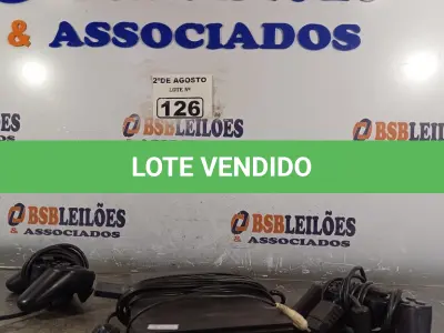 LOTE 126 - 01 PS2. (NO ESTADO) ATENÇÃO! FAZER A VISITAÇÃO ANTES DE ARREMATAR, NÃO SABEMOS SE FUNCIONA. LEILÃO NÃO TEM GARANTIA E NEM DEVOLUÇÃO, SUJEITO A POSSÍVEIS AVARIAS VISÍVEIS/OCULTAS E/OU AUSÊNCIA DE COMPONENTES.