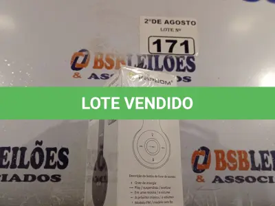 LOTE 171 - 01 FONE DE OUVIDO HEADPHONE ESTÉREO MODELO KA-916. (NOVO) (NO ESTADO) ATENÇÃO! FAZER A VISITAÇÃO ANTES DE ARREMATAR, NÃO SABEMOS SE FUNCIONA. LEILÃO NÃO TEM GARANTIA E NEM DEVOLUÇÃO, SUJEITO A POSSÍVEIS AVARIAS VISÍVEIS/OCULTAS E/OU AUSÊNCIA DE COMPONENTES.