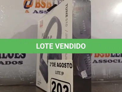 LOTE 203 - 01 FONE DE OUVIDO BASS WIRELESS 510. (NOVO) (NO ESTADO) ATENÇÃO! FAZER A VISITAÇÃO ANTES DE ARREMATAR, NÃO SABEMOS SE FUNCIONA. LEILÃO NÃO TEM GARANTIA E NEM DEVOLUÇÃO, SUJEITO A POSSÍVEIS AVARIAS VISÍVEIS/OCULTAS E/OU AUSÊNCIA DE COMPONENTES.