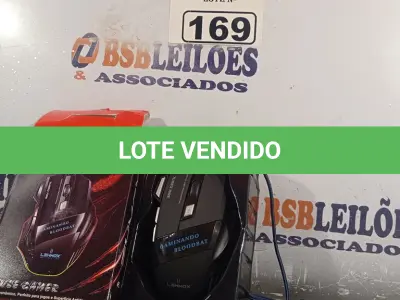 LOTE 169 - 01 MOUSE GAMER. (NOVO) (NO ESTADO) ATENÇÃO! FAZER A VISITAÇÃO ANTES DE ARREMATAR, NÃO SABEMOS SE FUNCIONA. LEILÃO NÃO TEM GARANTIA E NEM DEVOLUÇÃO, SUJEITO A POSSÍVEIS AVARIAS VISÍVEIS/OCULTAS E/OU AUSÊNCIA DE COMPONENTES.