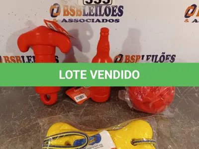LOTE 333 - 01 LOTE COM VÁRIOS BRINQUEDOS PARA PET TAMANHO GG. (NOVO) (NO ESTADO) ATENÇÃO! FAZER A VISITAÇÃO ANTES DE ARREMATAR, NÃO SABEMOS SE FUNCIONA. LEILÃO NÃO TEM GARANTIA E NEM DEVOLUÇÃO, SUJEITO A POSSÍVEIS AVARIAS VISÍVEIS/OCULTAS E/OU AUSÊNCIA DE COMPONENTES.