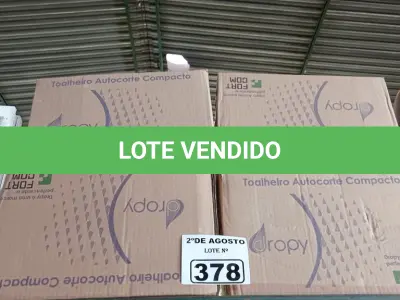 LOTE 378 - 04 TOALHEIROS AUTO CORTE COMPACTO. (NO ESTADO) ATENÇÃO! FAZER A VISITAÇÃO ANTES DE ARREMATAR, NÃO SABEMOS SE FUNCIONA. LEILÃO NÃO TEM GARANTIA E NEM DEVOLUÇÃO, SUJEITO A POSSÍVEIS AVARIAS VISÍVEIS/OCULTAS E/OU AUSÊNCIA DE COMPONENTES.