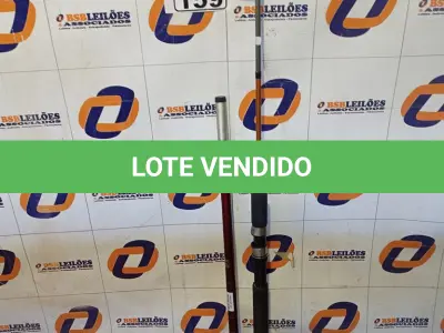 LOTE 159 - 02 VARAS DE PESCA SENDO 01 TELESCÓPICA. (NOVO) (NO ESTADO) ATENÇÃO! FAZER A VISITAÇÃO ANTES DE ARREMATAR, NÃO SABEMOS SE FUNCIONA. LEILÃO NÃO TEM GARANTIA E NEM DEVOLUÇÃO, SUJEITO A POSSÍVEIS AVARIAS VISÍVEIS/OCULTAS E/OU AUSÊNCIA DE COMPONENTES.