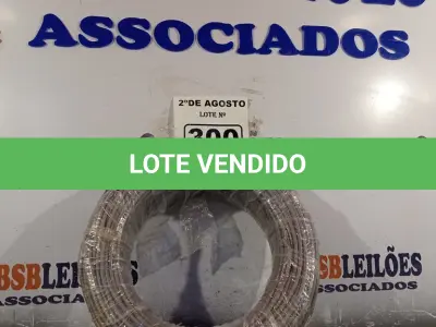 LOTE 300 - 01 CABO FLEXÍVEL DE FIO DE 100M 1X4,00MM² CINZA. (NOVO) (NO ESTADO) ATENÇÃO! FAZER A VISITAÇÃO ANTES DE ARREMATAR, NÃO SABEMOS SE FUNCIONA. LEILÃO NÃO TEM GARANTIA E NEM DEVOLUÇÃO, SUJEITO A POSSÍVEIS AVARIAS VISÍVEIS/OCULTAS E/OU AUSÊNCIA DE COMPONENTES.