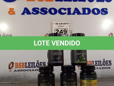 LOTE 249 - 01 LOTE COM 05 SUPLEMENTOS BIOKLEIN. (NOVO) (NO ESTADO) ATENÇÃO! FAZER A VISITAÇÃO ANTES DE ARREMATAR, NÃO SABEMOS SE FUNCIONA. LEILÃO NÃO TEM GARANTIA E NEM DEVOLUÇÃO, SUJEITO A POSSÍVEIS AVARIAS VISÍVEIS/OCULTAS E/OU AUSÊNCIA DE COMPONENTES.