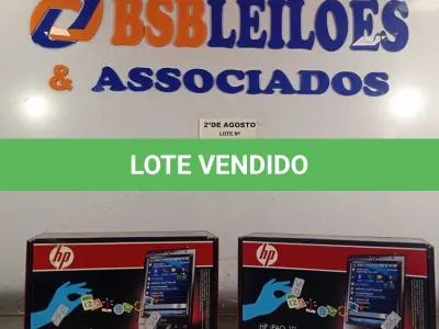 LOTE 172 - 02 IPAQ HP, SENDO 01 MODELO 110 E 01 MODELO 111. (NO ESTADO) ATENÇÃO! FAZER A VISITAÇÃO ANTES DE ARREMATAR, NÃO SABEMOS SE FUNCIONA. LEILÃO NÃO TEM GARANTIA E NEM DEVOLUÇÃO, SUJEITO A POSSÍVEIS AVARIAS VISÍVEIS/OCULTAS E/OU AUSÊNCIA DE COMPONENTES.