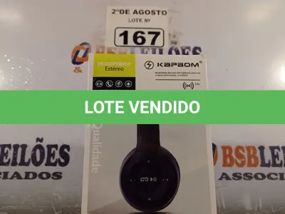 LOTE 167 - 01 FONE DE OUVIDO HEADPHONE ESTÉREO MODELO KA-916. (NOVO) (NO ESTADO) ATENÇÃO! FAZER A VISITAÇÃO ANTES DE ARREMATAR, NÃO SABEMOS SE FUNCIONA. LEILÃO NÃO TEM GARANTIA E NEM DEVOLUÇÃO, SUJEITO A POSSÍVEIS AVARIAS VISÍVEIS/OCULTAS E/OU AUSÊNCIA DE COMPONENTES.