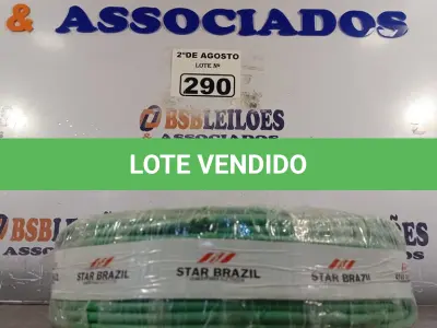LOTE 290 - 01 CABO FLEXÍVEL DE FIO DE 100M 1X10,00MM² VERDE. (NOVO) (NO ESTADO) ATENÇÃO! FAZER A VISITAÇÃO ANTES DE ARREMATAR, NÃO SABEMOS SE FUNCIONA. LEILÃO NÃO TEM GARANTIA E NEM DEVOLUÇÃO, SUJEITO A POSSÍVEIS AVARIAS VISÍVEIS/OCULTAS E/OU AUSÊNCIA DE COMPONENTES.