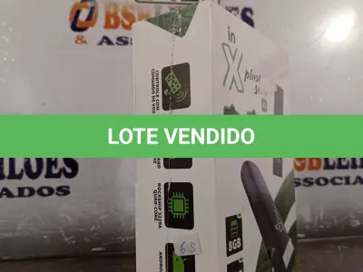 LOTE 142 - 01 IPTV 8BG QUAD CORE 4K. (NOVO) (NO ESTADO) ATENÇÃO! FAZER A VISITAÇÃO ANTES DE ARREMATAR, NÃO SABEMOS SE FUNCIONA. LEILÃO NÃO TEM GARANTIA E NEM DEVOLUÇÃO, SUJEITO A POSSÍVEIS AVARIAS VISÍVEIS/OCULTAS E/OU AUSÊNCIA DE COMPONENTES.