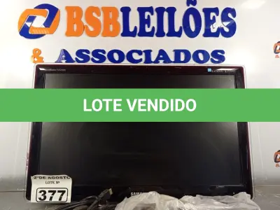 LOTE 377 - 01 MONITOR/TV MARCA SAMSUNG P2470HN. (NO ESTADO) ATENÇÃO! FAZER A VISITAÇÃO ANTES DE ARREMATAR, NÃO SABEMOS SE FUNCIONA. LEILÃO NÃO TEM GARANTIA E NEM DEVOLUÇÃO, SUJEITO A POSSÍVEIS AVARIAS VISÍVEIS/OCULTAS E/OU AUSÊNCIA DE COMPONENTES.