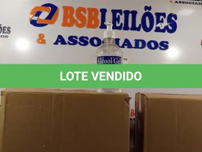 LOTE 380 - 02 CAIXAS COM ÁLCOOL EM GEL 70% COM HIDRATANTE 440G COM 12 FRASCOS CADA. (NO ESTADO) ATENÇÃO! FAZER A VISITAÇÃO ANTES DE ARREMATAR, NÃO SABEMOS SE FUNCIONA. LEILÃO NÃO TEM GARANTIA E NEM DEVOLUÇÃO, SUJEITO A POSSÍVEIS AVARIAS VISÍVEIS/OCULTAS E/OU AUSÊNCIA DE COMPONENTES.