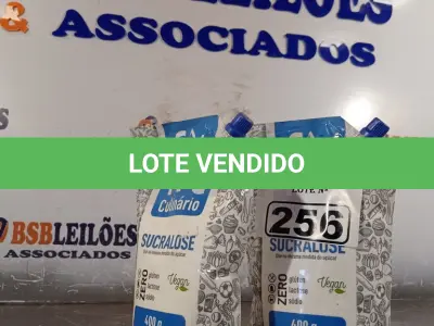 LOTE 256 - 02 PACOTES DE SUCRALOSE 400G ZERO GLÚTEN, LACTOSE E SÓDIO. (NOVO) (NO ESTADO) ATENÇÃO! FAZER A VISITAÇÃO ANTES DE ARREMATAR, NÃO SABEMOS SE FUNCIONA. LEILÃO NÃO TEM GARANTIA E NEM DEVOLUÇÃO, SUJEITO A POSSÍVEIS AVARIAS VISÍVEIS/OCULTAS E/OU AUSÊNCIA DE COMPONENTES.