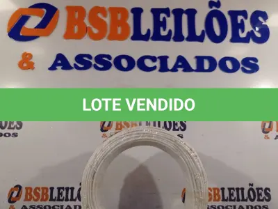 LOTE 275 - 01 CABO FLEXÍVEL DE FIO DE 100M 1X2,50MM² BRANCO. (NOVO) (NO ESTADO) ATENÇÃO! FAZER A VISITAÇÃO ANTES DE ARREMATAR, NÃO SABEMOS SE FUNCIONA. LEILÃO NÃO TEM GARANTIA E NEM DEVOLUÇÃO, SUJEITO A POSSÍVEIS AVARIAS VISÍVEIS/OCULTAS E/OU AUSÊNCIA DE COMPONENTES.