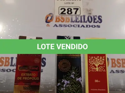 LOTE 287 - 03 EXTRATOS DE PRÓPOLIS. (NOVO) (NO ESTADO) ATENÇÃO! FAZER A VISITAÇÃO ANTES DE ARREMATAR, NÃO SABEMOS SE FUNCIONA. LEILÃO NÃO TEM GARANTIA E NEM DEVOLUÇÃO, SUJEITO A POSSÍVEIS AVARIAS VISÍVEIS/OCULTAS E/OU AUSÊNCIA DE COMPONENTES.