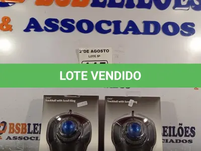 LOTE 115 - 02 TRACKBALL USB. (NO ESTADO) ATENÇÃO! FAZER A VISITAÇÃO ANTES DE ARREMATAR, NÃO SABEMOS SE FUNCIONA. LEILÃO NÃO TEM GARANTIA E NEM DEVOLUÇÃO, SUJEITO A POSSÍVEIS AVARIAS VISÍVEIS/OCULTAS E/OU AUSÊNCIA DE COMPONENTES.