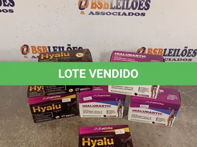 LOTE 274 - 01 LOTE COM 03 CAIXAS DE SUPLEMENTOS Q 10 COM 30 CAPSULAS CADA E 03 CAIXAS DE SUPLEMENTOS HIALURARTIC; COLÁGENO TIPO 2 +ÁCIDO HIALURÔNICO. (NOVO) (NO ESTADO) ATENÇÃO! FAZER A VISITAÇÃO ANTES DE ARREMATAR, NÃO SABEMOS SE FUNCIONA. LEILÃO NÃO TEM GARANTIA E NEM DEVOLUÇÃO, SUJEITO A POSSÍVEIS AVARIAS VISÍVEIS/OCULTAS E/OU AUSÊNCIA DE COMPONENTES.