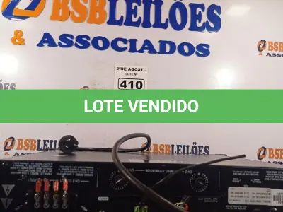 LOTE 410 - 01 AMPLIFICADOR CRONM TECH-210. (NO ESTADO) ATENÇÃO! FAZER A VISITAÇÃO ANTES DE ARREMATAR, NÃO SABEMOS SE FUNCIONA. LEILÃO NÃO TEM GARANTIA E NEM DEVOLUÇÃO, SUJEITO A POSSÍVEIS AVARIAS VISÍVEIS/OCULTAS E/OU AUSÊNCIA DE COMPONENTES.