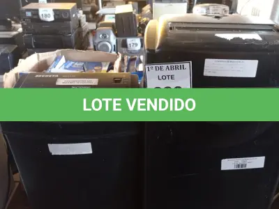LOTE 223 - 02 FRAGMENTADORAS DE PAPEL E TRAVAS PARA NOTEBOOKS. (NO ESTADO) ATENÇÃO! FAZER A VISITAÇÃO ANTES DE ARREMATAR, NÃO SABEMOS SE FUNCIONA. LEILÃO NÃO TEM GARANTIA E NEM DEVOLUÇÃO, SUJEITO A POSSÍVEIS AVARIAS VISÍVEIS/OCULTAS E/OU AUSÊNCIA DE COMPONENTES.