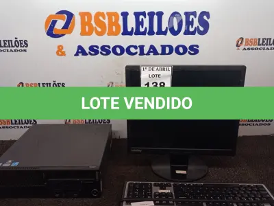 LOTE 138 - 01 CPU HP E 01 MONITOR COM TECLADO. (NO ESTADO) ATENÇÃO! FAZER A VISITAÇÃO ANTES DE ARREMATAR, NÃO SABEMOS SE FUNCIONA. LEILÃO NÃO TEM GARANTIA E NEM DEVOLUÇÃO, SUJEITO A POSSÍVEIS AVARIAS VISÍVEIS/OCULTAS E/OU AUSÊNCIA DE COMPONENTES.