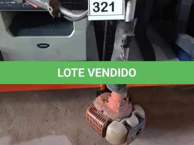 LOTE 321 - 01 ROÇADEIRA A GASOLINA COM AVARIAS. (NO ESTADO) ATENÇÃO! FAZER A VISITAÇÃO ANTES DE ARREMATAR, NÃO SABEMOS SE FUNCIONA. LEILÃO NÃO TEM GARANTIA E NEM DEVOLUÇÃO, SUJEITO A POSSÍVEIS AVARIAS VISÍVEIS/OCULTAS E/OU AUSÊNCIA DE COMPONENTES.