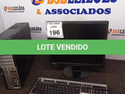 LOTE 196 - 01 CPU ITAUTEC E 01 MONITOR COM TECLADO. (NO ESTADO) ATENÇÃO! FAZER A VISITAÇÃO ANTES DE ARREMATAR, NÃO SABEMOS SE FUNCIONA. LEILÃO NÃO TEM GARANTIA E NEM DEVOLUÇÃO, SUJEITO A POSSÍVEIS AVARIAS VISÍVEIS/OCULTAS E/OU AUSÊNCIA DE COMPONENTES.