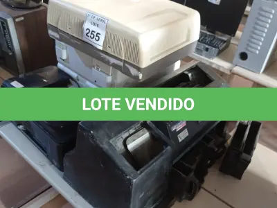 LOTE 255 - 01 CONTADORA DE MOEDAS AUTOMÁTICA, IMPRESSORAS E 01 CENTRAL DE ALARME. (NO ESTADO) ATENÇÃO! FAZER A VISITAÇÃO ANTES DE ARREMATAR, NÃO SABEMOS SE FUNCIONA. LEILÃO NÃO TEM GARANTIA E NEM DEVOLUÇÃO, SUJEITO A POSSÍVEIS AVARIAS VISÍVEIS/OCULTAS E/OU AUSÊNCIA DE COMPONENTES.
