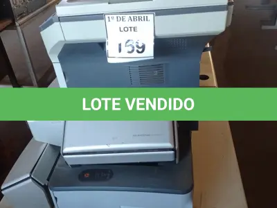 LOTE 169 - 01 LOTE COM IMPRESSORAS E SCANNER’S DIVERSOS. (NO ESTADO) ATENÇÃO! FAZER A VISITAÇÃO ANTES DE ARREMATAR, NÃO SABEMOS SE FUNCIONA. LEILÃO NÃO TEM GARANTIA E NEM DEVOLUÇÃO, SUJEITO A POSSÍVEIS AVARIAS VISÍVEIS/OCULTAS E/OU AUSÊNCIA DE COMPONENTES.