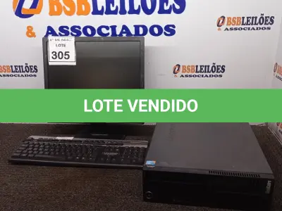 LOTE 305 - 01 CPU LENOVO, 01 MONITOR E 01 TECLADO. (NO ESTADO) ATENÇÃO! FAZER A VISITAÇÃO ANTES DE ARREMATAR, NÃO SABEMOS SE FUNCIONA. LEILÃO NÃO TEM GARANTIA E NEM DEVOLUÇÃO, SUJEITO A POSSÍVEIS AVARIAS VISÍVEIS/OCULTAS E/OU AUSÊNCIA DE COMPONENTES.